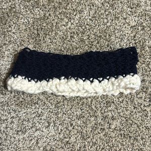 This is a home crafted, crocheted, headband